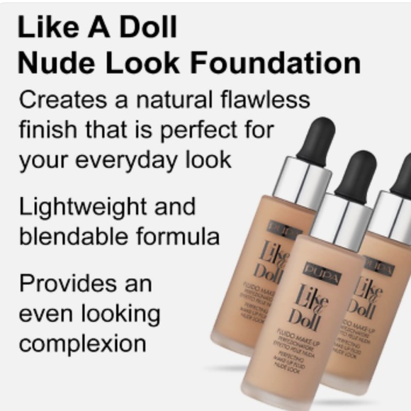 NIB Pupa Milano Like a Doll Foundation in shade Porcelain - Picture 2 of 5